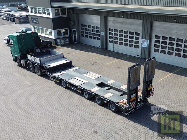 Dieplader oplegger Faymonville 4-1+3-Achs-Tele-Semi-Radmulden-Rampen-zg