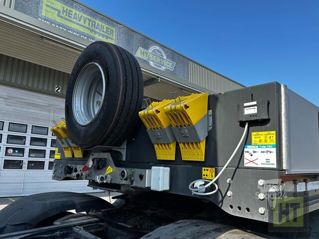 Zema profila puspiekabe Faymonville 4-1+3-Achs-Tele-Semi-Radmulden-Rampen-zg