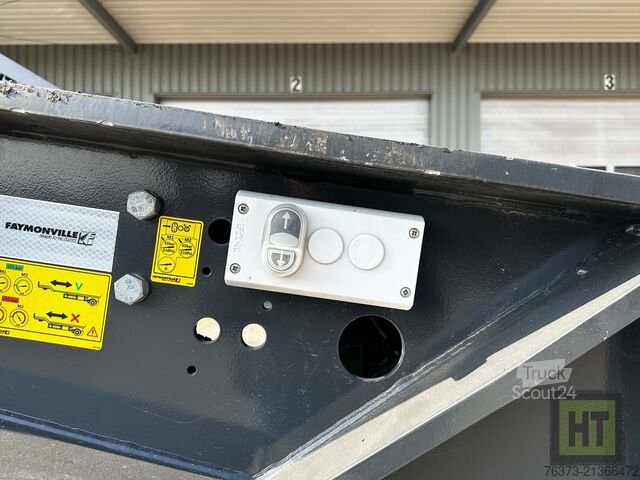 Zema profila puspiekabe Faymonville 4-1+3-Achs-Tele-Semi-Radmulden-Rampen-zg