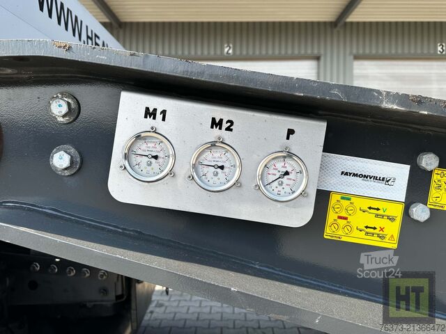 Zema profila puspiekabe Faymonville 4-1+3-Achs-Tele-Semi-Radmulden-Rampen-zg