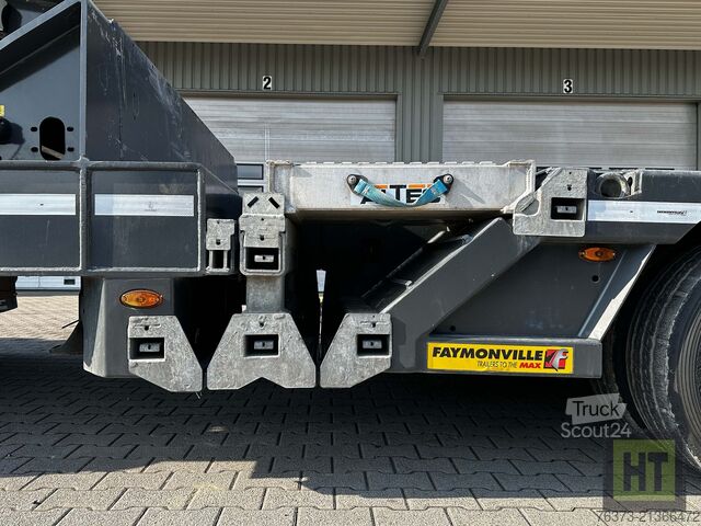 Zema profila puspiekabe Faymonville 4-1+3-Achs-Tele-Semi-Radmulden-Rampen-zg