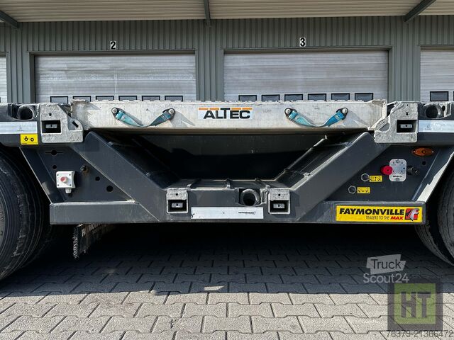 Zema profila puspiekabe Faymonville 4-1+3-Achs-Tele-Semi-Radmulden-Rampen-zg