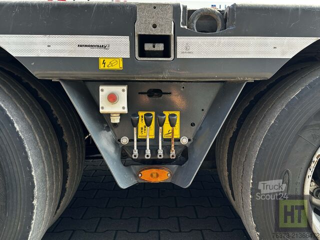 Zema profila puspiekabe Faymonville 4-1+3-Achs-Tele-Semi-Radmulden-Rampen-zg
