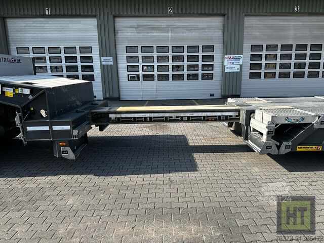 Zema profila puspiekabe Faymonville 4-1+3-Achs-Tele-Semi-Radmulden-Rampen-zg