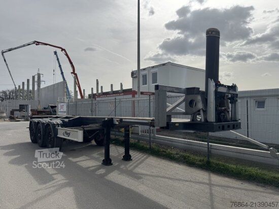 Semi-reboque porta-carroçaria amovível FLIEGL 30 FT CONTAINER KIPPCHASSIS ,ALUFELGEN