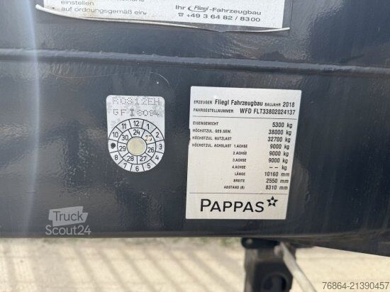 Semi-reboque porta-carroçaria amovível FLIEGL 30 FT CONTAINER KIPPCHASSIS ,ALUFELGEN