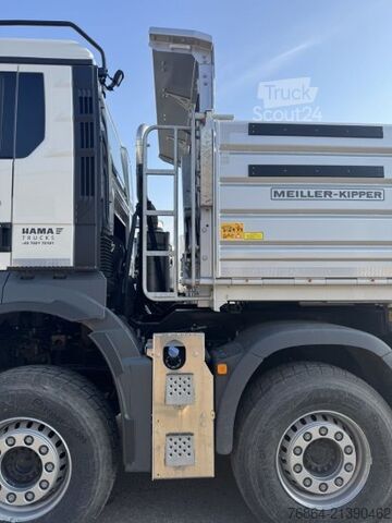Трьохсторонній самоскид MAN TGS 35.520 3-SEITENKIPPER, 8X4,  MEILLER-GESTEINSKIPPER, RETARDER