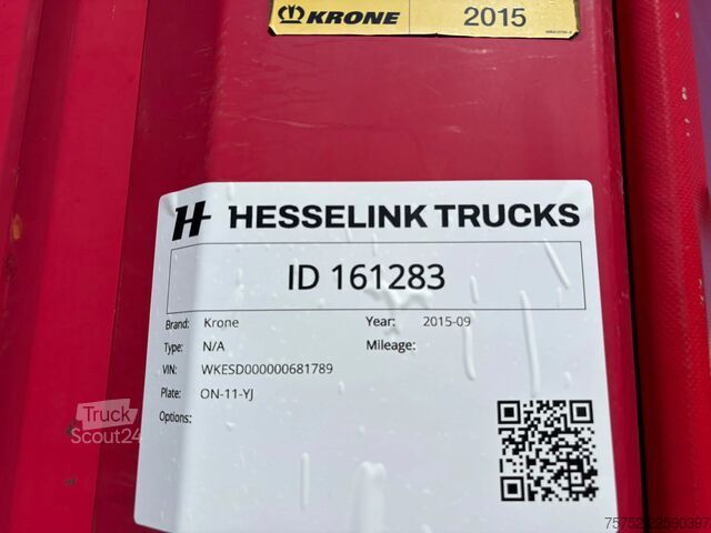 Раздвижные брезентовые навесы Krone N/A SD 2X Liftas Centrale smering APK 11-2026