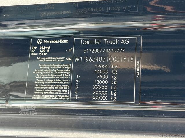 Standard-SZM Mercedes-Benz Actros 1842 4X2 2021 Stream Space / Smart-Tacho