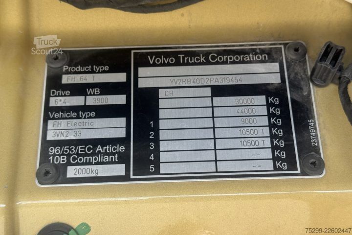 Standard trækkerunit Volvo FH Electric 6x4 / Swiss-Vehicle