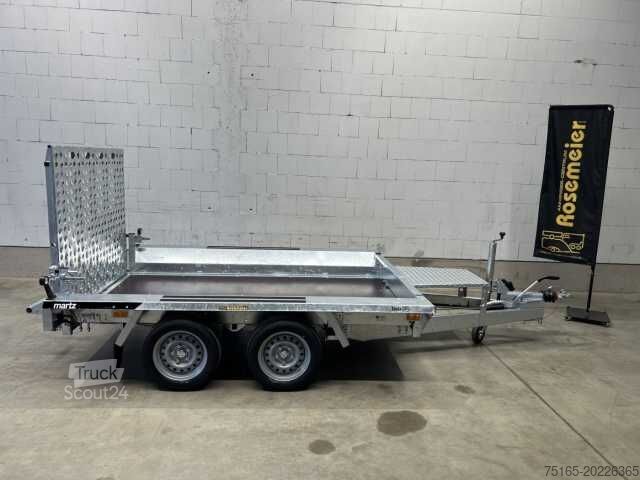 Pótkocsi Martz BAU-3 300/2 S 3T Maschinentransporter