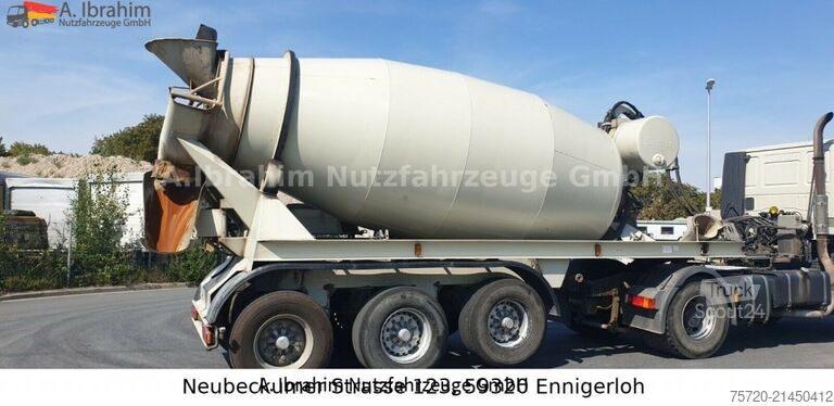 Concrete mixer semitrailer  Betonmischerauflieger  Stetter 10 cbm, 3 Achsen