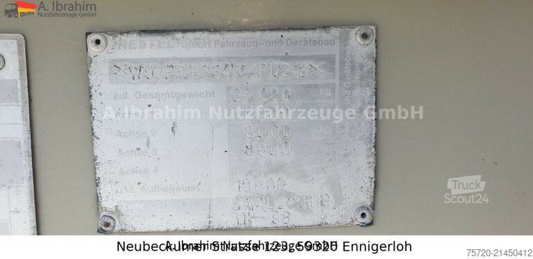 Concrete mixer semitrailer  Betonmischerauflieger  Stetter 10 cbm, 3 Achsen