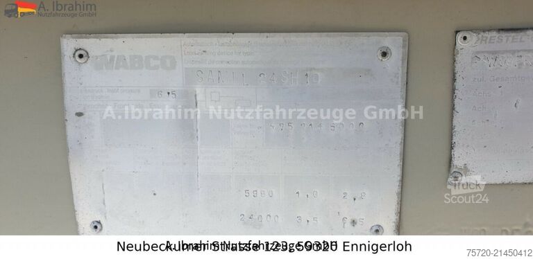 Concrete mixer semitrailer  Betonmischerauflieger  Stetter 10 cbm, 3 Achsen