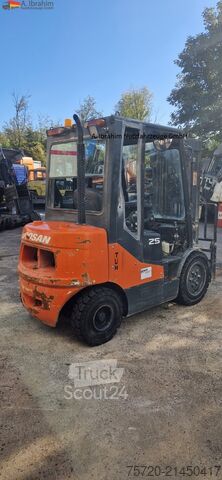 Front loader forklift Doosan D25-5 Duplexmast, Seitenverschiebung, autom. Gabelverst.