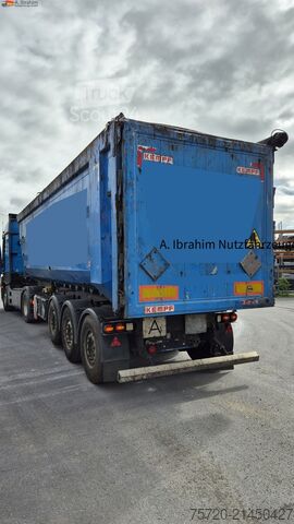 Semi-remorque benne Kempf SKM 35/3 50 cbm, Zustand normal