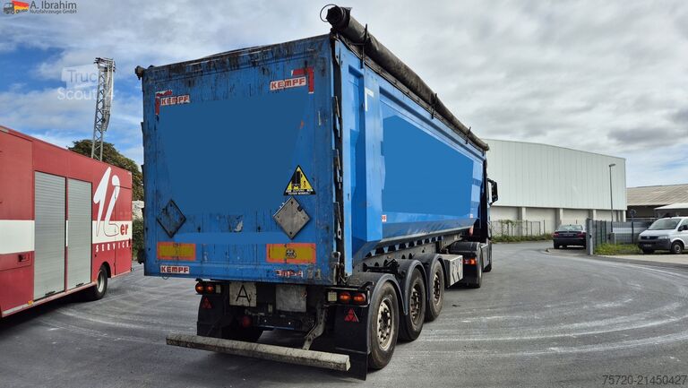 Semi-remorque benne Kempf SKM 35/3 50 cbm, Zustand normal
