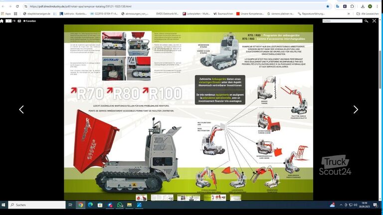 Overig  Rampicar ROTAIR R70AE Raupendumper  Geräteträger