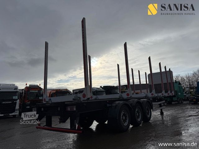 Houtstam-oplegger PAVIC HTS 24/Holztransporter/12x Rungen/Lift