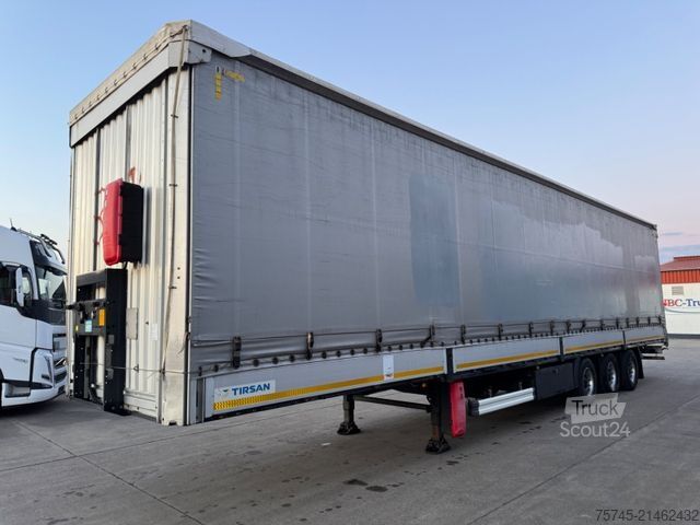 Open oplegger met zeil Tirsan TIRSAN *  * BORDWÄNDE * HUBDACH *