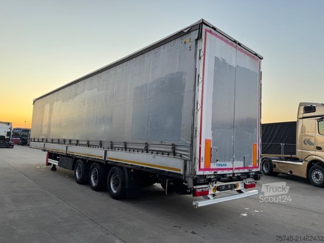 Open oplegger met zeil Tirsan TIRSAN *  * BORDWÄNDE * HUBDACH *