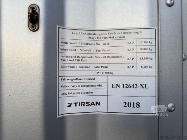 Open oplegger met zeil Tirsan TIRSAN *  * BORDWÄNDE * HUBDACH *