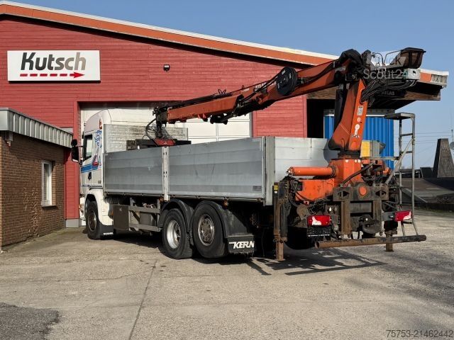 Vrachtauto met open laadbak SCANIA G 450 6x2/2 Baustoff + Kran Atlas 186.3