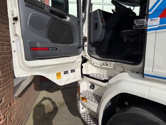 Vrachtauto met open laadbak SCANIA G 450 6x2/2 Baustoff + Kran Atlas 186.3