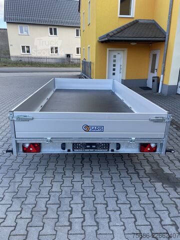 Kolmisuuntainen kippiperävaunu Saris PL 406 204 2700 + Schienen 406cm x 204cm
