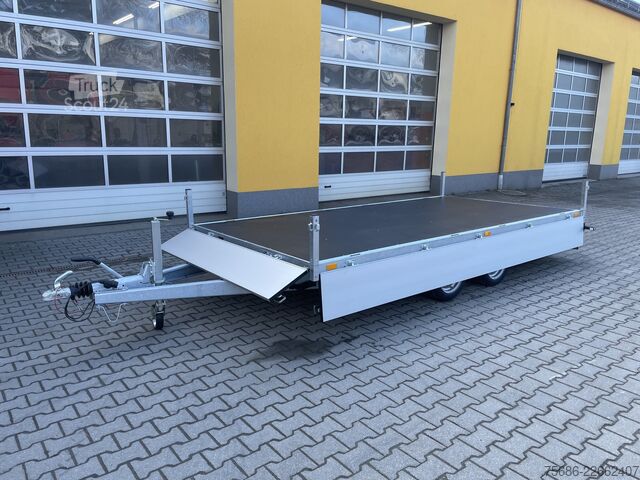 Kolmisuuntainen kippiperävaunu Saris PL 406 204 2700 + Schienen 406cm x 204cm