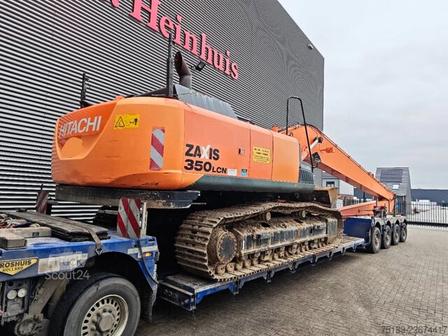 Rupsgraafmachine Hitachi ZX 350 LCN-5B Long Reach 22 meter Topcon Laser ...