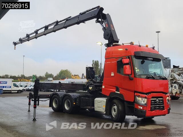 Standaard trekker Renault T 520 6X4 Hiab 477E-7 HIDUO Crane Kran Big-Axle...