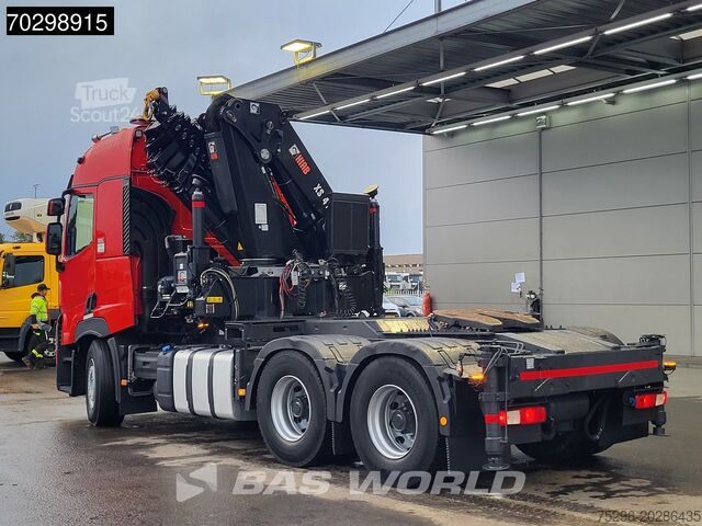 Standaard trekker Renault T 520 6X4 Hiab 477E-7 HIDUO Crane Kran Big-Axle...
