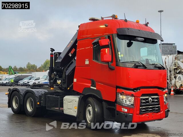 Standaard trekker Renault T 520 6X4 Hiab 477E-7 HIDUO Crane Kran Big-Axle...