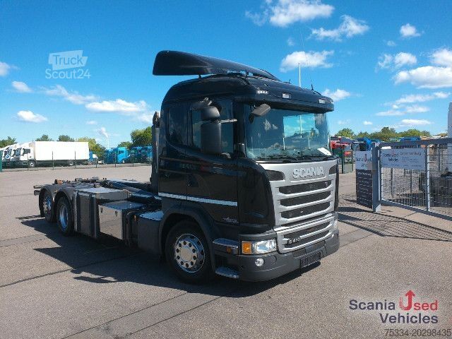 Ruloninė konteinerinė savivartis Scania G 410 LB6x2*4MNA Meiller RK20.70
