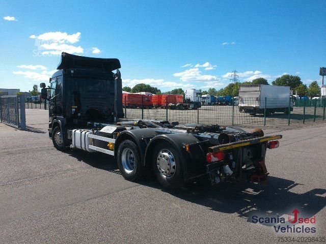 Kampós konténerszállító teherautó Scania G 410 LB6x2*4MNA Meiller RK20.70