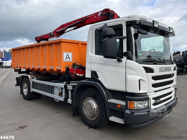 Vinçli damper Scania P 320 HMF 12 Tonmeter Z-kraan + Kipper 11m³