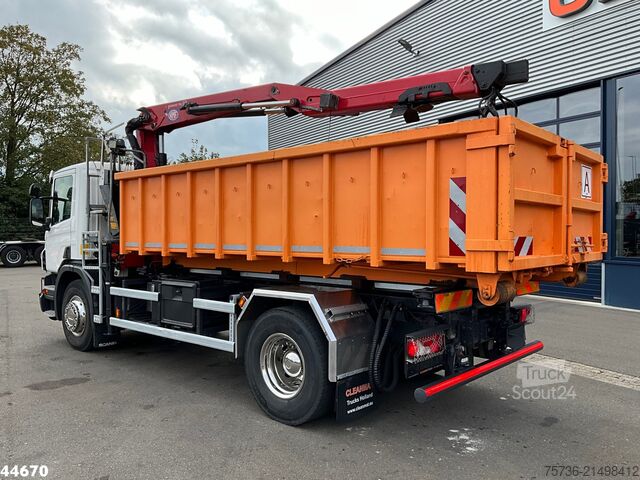 Vinçli damper Scania P 320 HMF 12 Tonmeter Z-kraan + Kipper 11m³