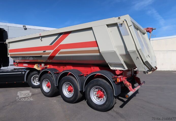 Semi-remorque benne CARNEHL CHKS/AH Alukastenmulde