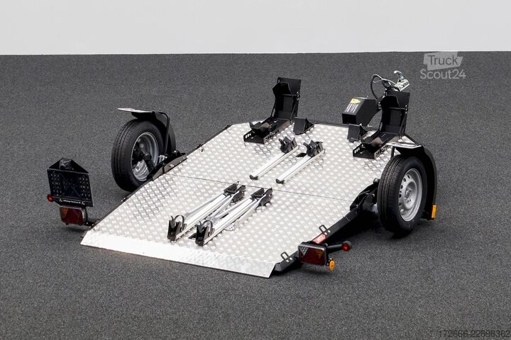 Motorsykkeltilhenger Lorries MT-2 | FAHRRADTÄGER 240X174CM 750KG 2ER MOTORRADANHÄNGER