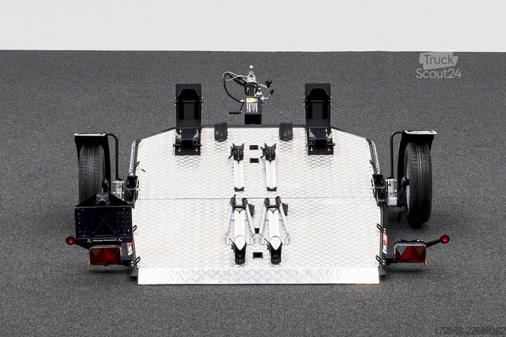Motorsykkeltilhenger Lorries MT-2 | FAHRRADTÄGER 240X174CM 750KG 2ER MOTORRADANHÄNGER