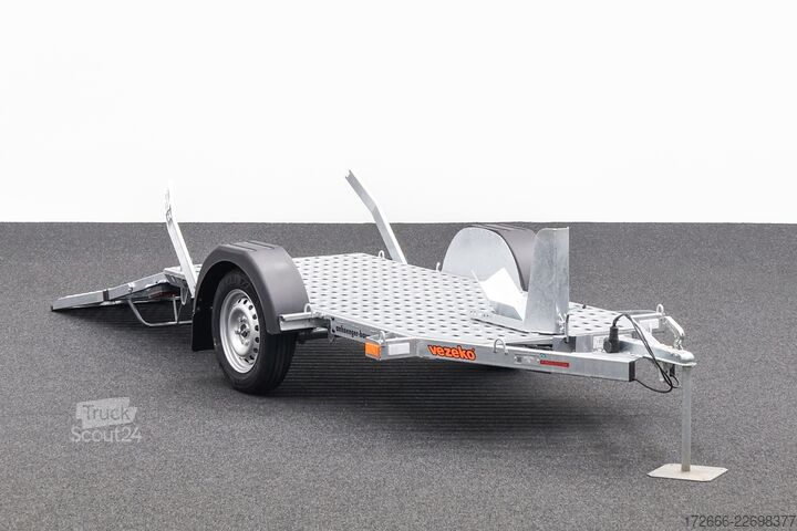 Motorsykkeltilhenger Vezeko MOTOVAN A08 248X107CM 750KG MOTORRADANHÄNGER