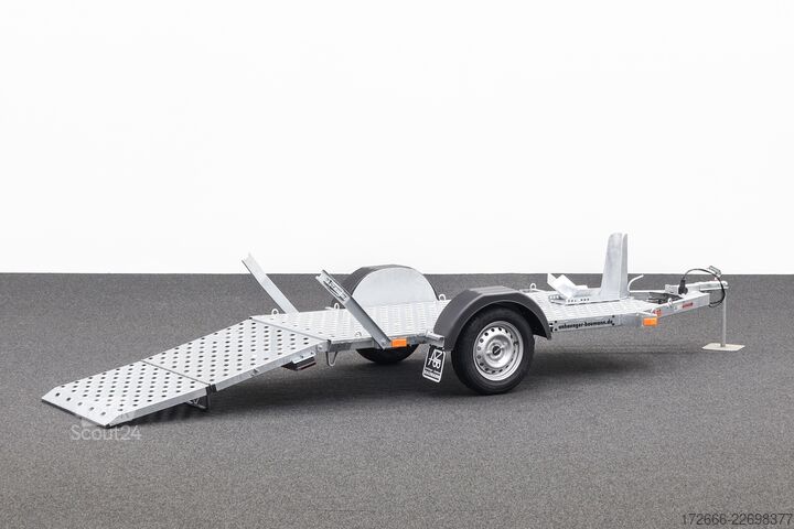 Motorsykkeltilhenger Vezeko MOTOVAN A08 248X107CM 750KG MOTORRADANHÄNGER