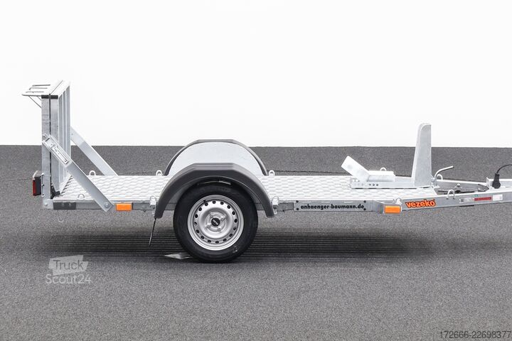 Motorsykkeltilhenger Vezeko MOTOVAN A08 248X107CM 750KG MOTORRADANHÄNGER