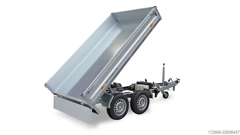  Humbaur HUK 272715 | E-PUMPE 268X150X30CM 2700KG RÜCKWÄRTSKIPPER