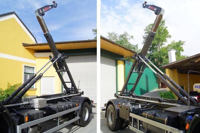 Kampós konténerszállító teherautó Iveco 190T33 TRAKKER 4x4/ TÜV/ MULTILIFT/Winterdienst