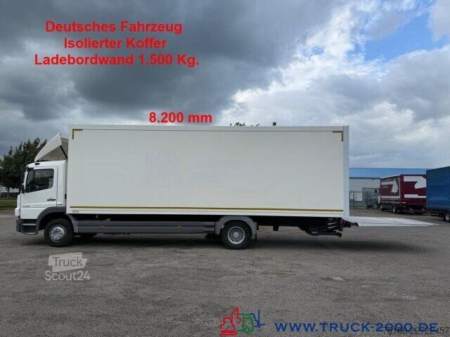 Samochód ciężarowy typu furgon Mercedes-Benz Atego 1218 Isolierter Koffer extralang 8.20m LBW