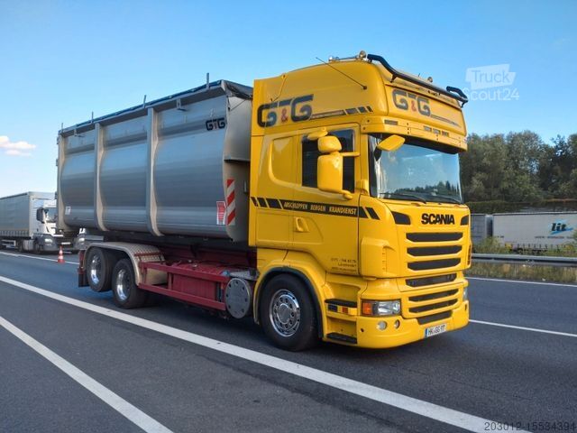 Abschleppwagen SCANIA R 730 Abroller  voll Luft