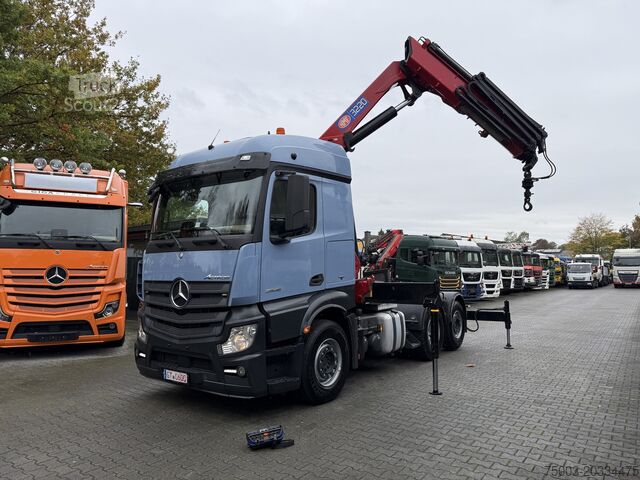 شاحنة للخدمة الشاقة Mercedes-Benz Actros 2548 LS 6X2 Kran HMF 3220 bis 16 Meter