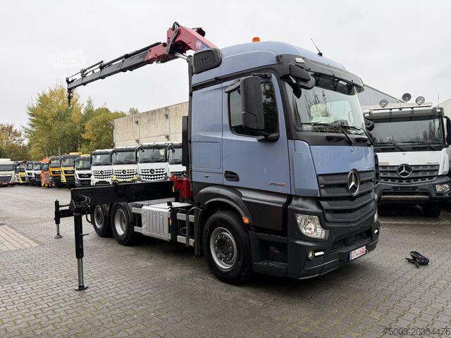 شاحنة للخدمة الشاقة Mercedes-Benz Actros 2548 LS 6X2 Kran HMF 3220 bis 16 Meter